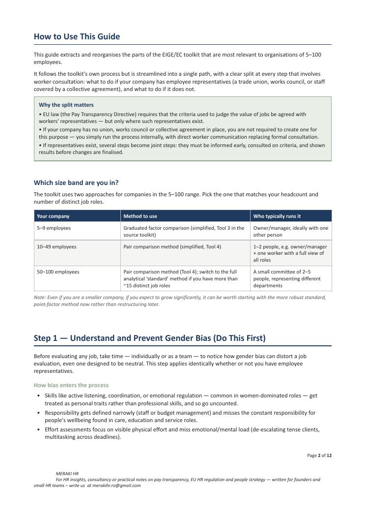 Gender-Neutral Job Evaluation and Classification — page 2