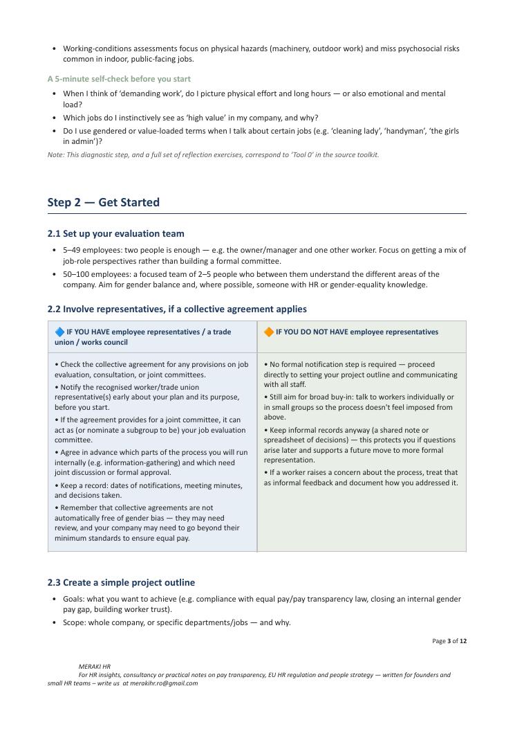 Gender-Neutral Job Evaluation and Classification — page 3